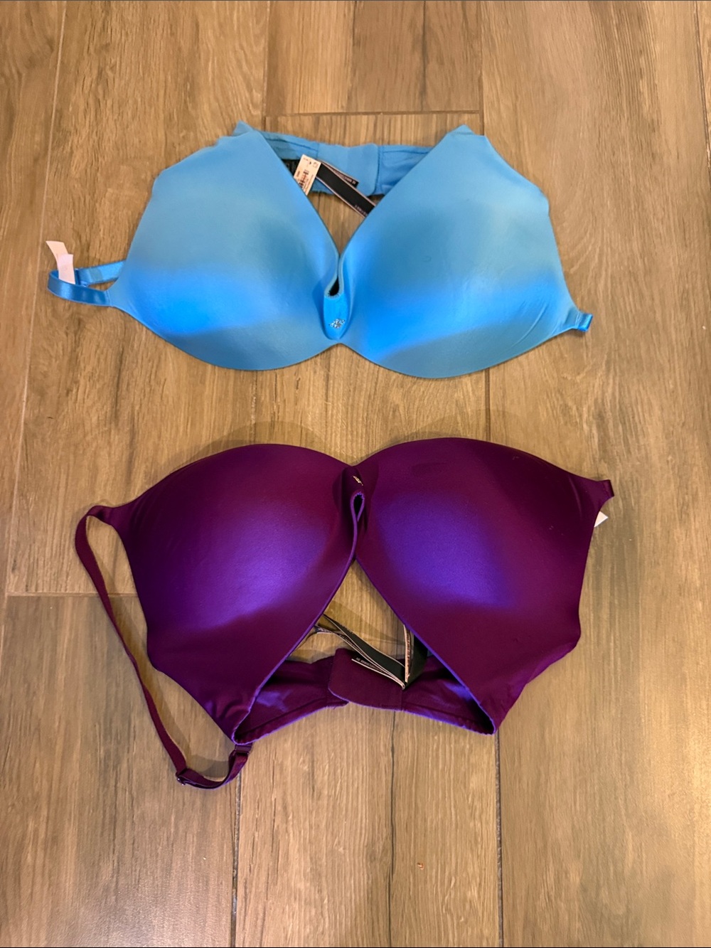 Victoria's Secret Blue & Purple Seamless T-Shirt Bras